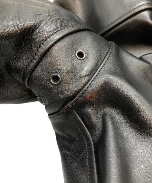 HOR.L.TOGS（ソノタブランド）HOR.L.TOGS (ソノタブランド) ホースハイドカーコート ブラック サイズ:SIZE 38の古着・服飾アイテム