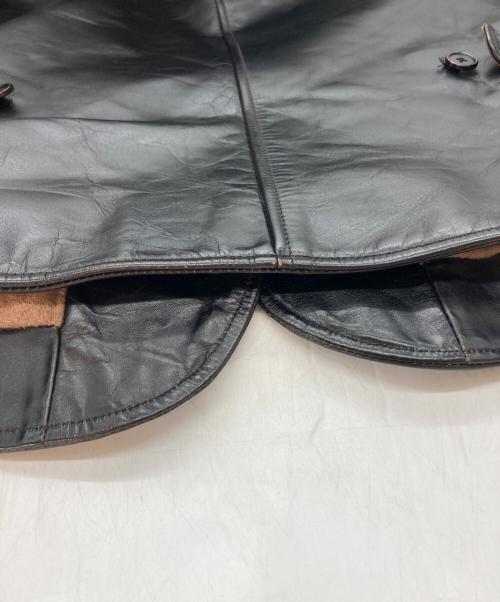 HOR.L.TOGS（ソノタブランド）HOR.L.TOGS (ソノタブランド) ホースハイドカーコート ブラック サイズ:SIZE 38の古着・服飾アイテム