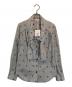 Vivienne Westwood RED LABEL（ヴィヴィアンウエストウッドレッドレーベル）の古着「リボン オーブプリントブラウス」｜グレー