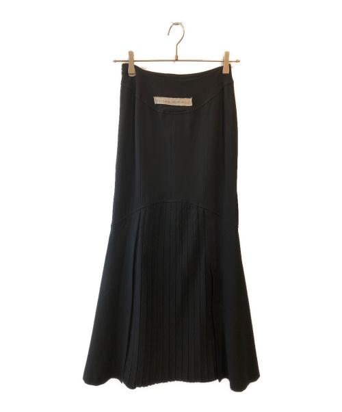 ALICE AUAA（アリスアウアア）ALICE AUAA (アリスアウアア) デザイン フレアロングスカート ブラック サイズ:4の古着・服飾アイテム