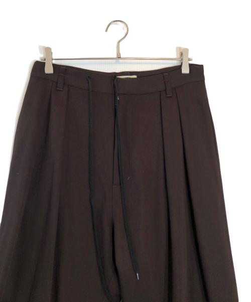 BED J.W. FORD（ベッドフォード）BED J.W. FORD (ベッドフォード) タックパンツ ブラウン サイズ:1の古着・服飾アイテム