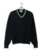 COMME des GARCONS SHIRTコムデギャルソンシャツ）の古着「Vネックニット」｜ブラック