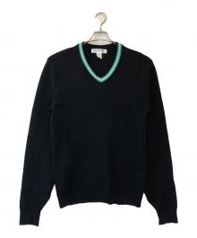 COMME des GARCONS SHIRT（コムデギャルソンシャツ）の古着「Vネックニット」｜ブラック