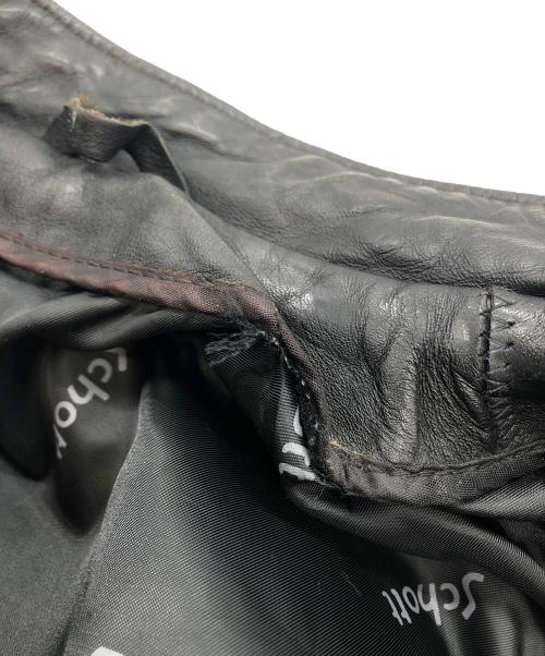 Schott（ショット）Schott (ショット) シングルライダースジャケット ブラック サイズ:SIZE 36の古着・服飾アイテム