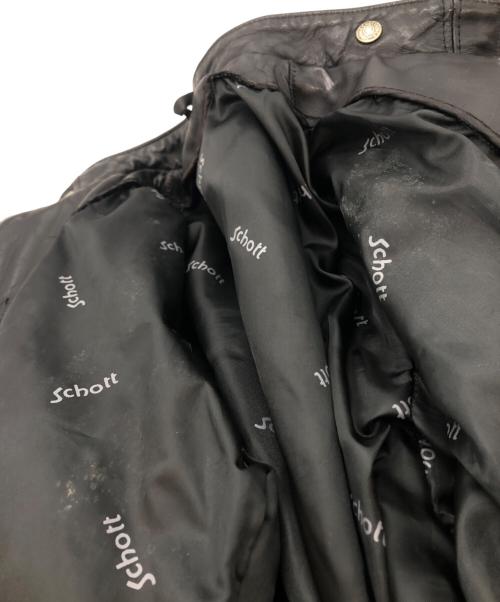 Schott（ショット）Schott (ショット) シングルライダースジャケット ブラック サイズ:SIZE 36の古着・服飾アイテム