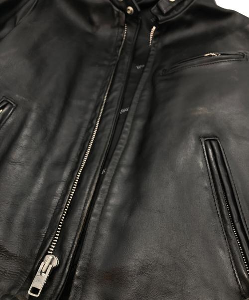 Schott（ショット）Schott (ショット) シングルライダースジャケット ブラック サイズ:SIZE 36の古着・服飾アイテム