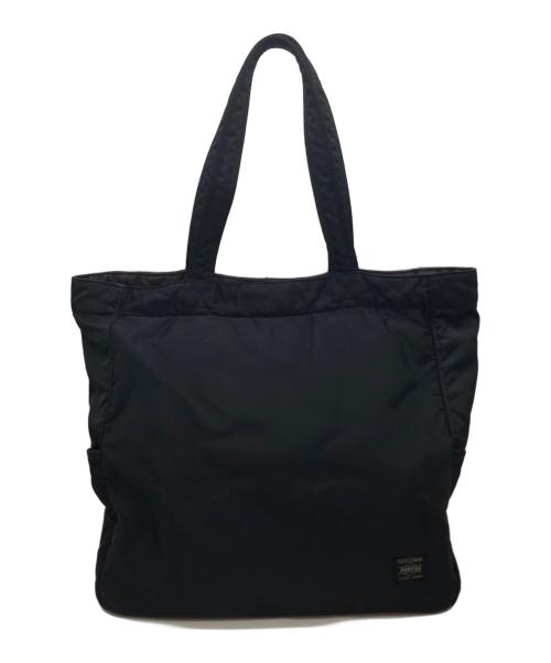 PORTER（ポーター）PORTER (ポーター) クリームトートバッグ ブラックの古着・服飾アイテム