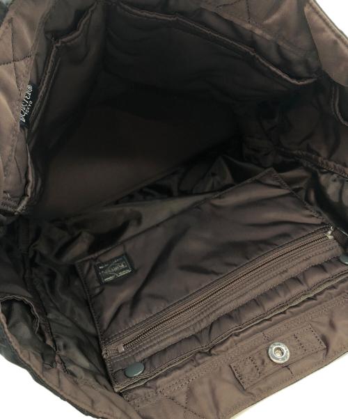 PORTER（ポーター）PORTER (ポーター) クリームトートバッグ ブラックの古着・服飾アイテム