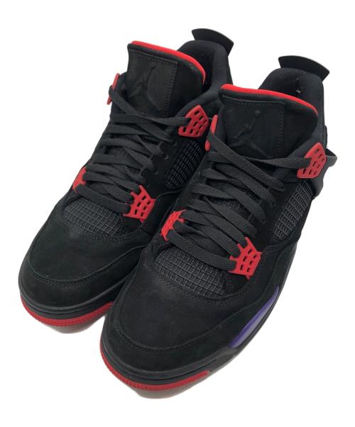 NIKE（ナイキ）NIKE (ナイキ) AIR JORDAN 4 RETRO RAPTORS（エアジョーダン4 レトロ ラプターズ） ブラック サイズ:US10.5の古着・服飾アイテム
