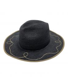 Indietro Association（インディエトロアソシエーション）の古着「LONG BRIM HAT」｜ブラック