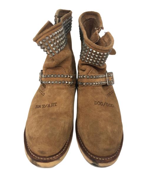 Hysteric Glamour（ヒステリックグラマー）Hysteric Glamour (ヒステリックグラマー) スエードスタッズエンジニアブーツ ブラウン サイズ:不明の古着・服飾アイテム