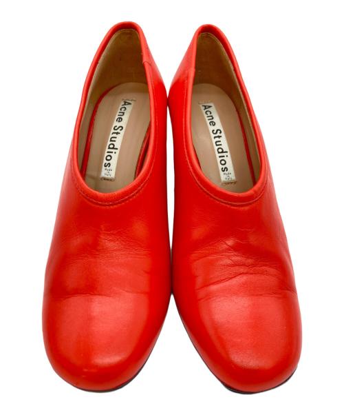 Acne studios（アクネ ストゥディオズ）ACNE STUDIOS (アクネ ストゥディオズ) ヒールパンプス レッド サイズ:SIZE 39の古着・服飾アイテム