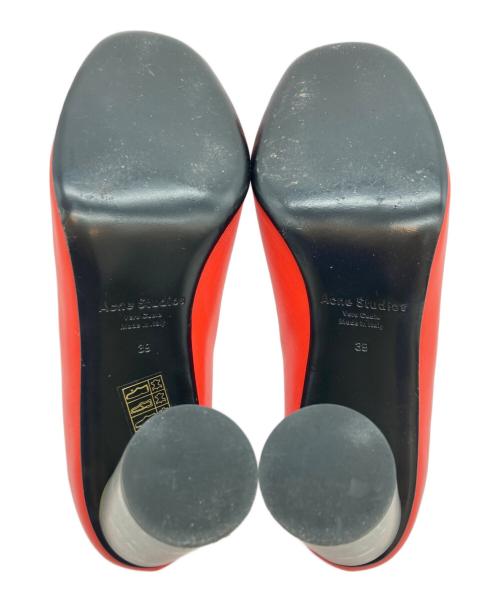 Acne studios（アクネ ストゥディオズ）ACNE STUDIOS (アクネ ストゥディオズ) ヒールパンプス レッド サイズ:SIZE 39の古着・服飾アイテム