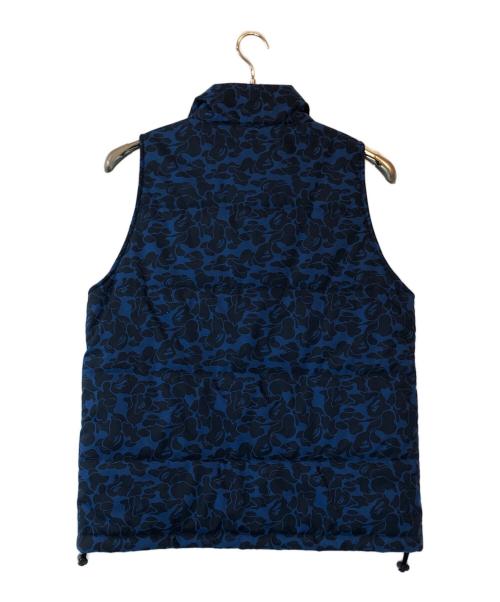 A BATHING APE（アベイシングエイプ）A BATHING APE (アベイシングエイプ) ダウンベスト ブルー サイズ:Mの古着・服飾アイテム