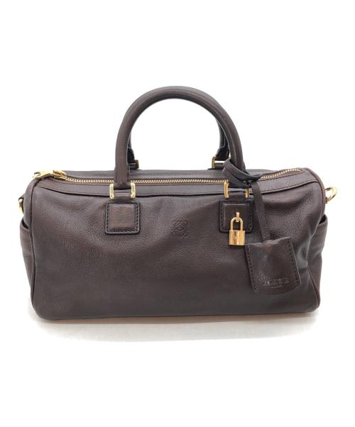 LOEWE（ロエベ）LOEWE (ロエベ) アメ アナグラム ハンドバッグ ブラウンの古着・服飾アイテム