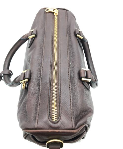 LOEWE（ロエベ）LOEWE (ロエベ) アメ アナグラム ハンドバッグ ブラウンの古着・服飾アイテム