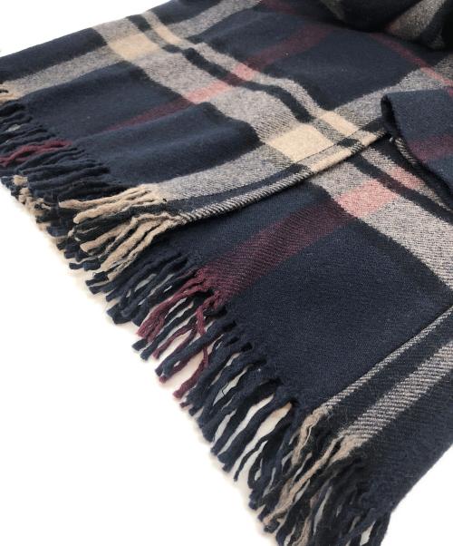 'S Max Mara（エスマックスマーラ）'S Max Mara (エスマックスマーラ) チェック柄コート ネイビー サイズ:40の古着・服飾アイテム