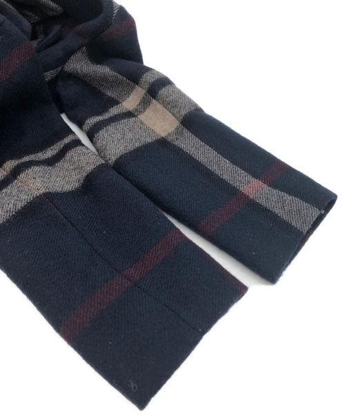 'S Max Mara（エスマックスマーラ）'S Max Mara (エスマックスマーラ) チェック柄コート ネイビー サイズ:40の古着・服飾アイテム