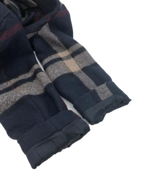 'S Max Mara（エスマックスマーラ）'S Max Mara (エスマックスマーラ) チェック柄コート ネイビー サイズ:40の古着・服飾アイテム