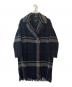 'S Max Mara（エスマックスマーラ）の古着「チェック柄コート」｜ネイビー