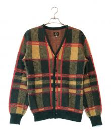 Needles（ニードルズ）の古着「Mohair Cardigan Tartan」｜レッド×グリーン