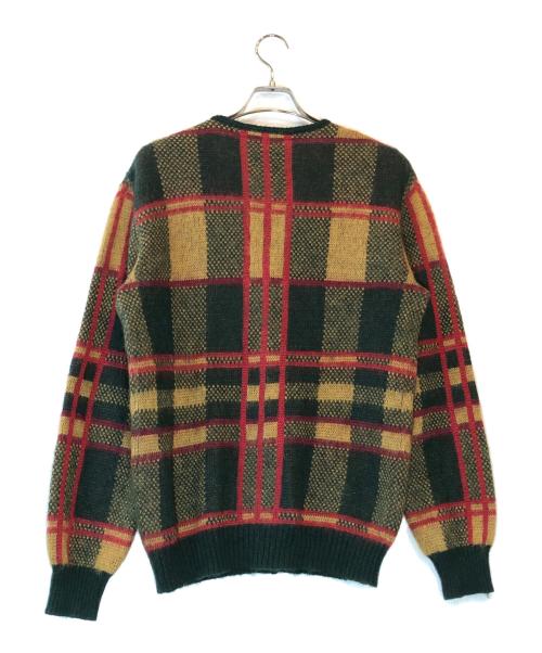 Needles（ニードルズ）Needles (ニードルズ) Mohair Cardigan Tartan レッド×グリーン サイズ:Sの古着・服飾アイテム