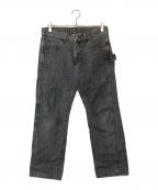 COMME des GARCONS HOMMEコムデギャルソン オム）の古着「ペインターデニムパンツ」｜ブラック