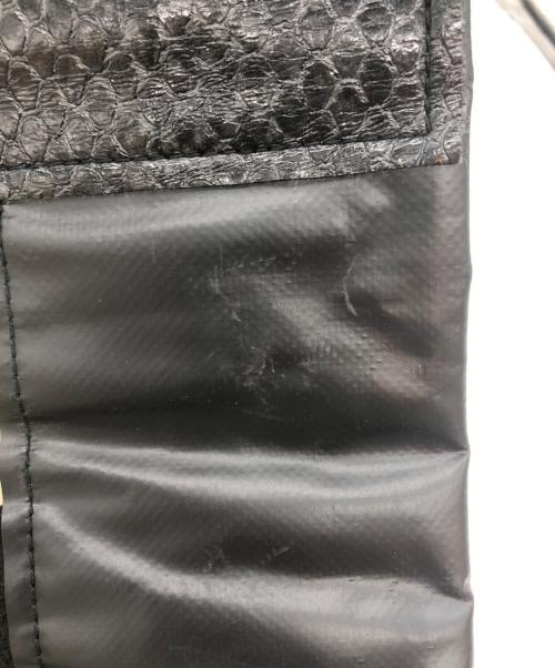 COMME des GARCONS HOMME PLUS（コムデギャルソンオムプリュス）COMME des GARCONS HOMME PLUS (コムデギャルソンオムプリュス) レザーパッチカモフラパンツ カーキ×ブラック サイズ:Sの古着・服飾アイテム