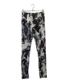 COMME des GARCONS HOMME（コムデギャルソン オム）の古着「総柄レギンスパンツ」｜ブラック×ホワイト