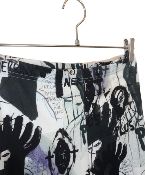 COMME des GARCONS HOMME（コムデギャルソン オム）COMME des GARCONS HOMME (コムデギャルソン オム) 総柄レギンスパンツ ブラック×ホワイト サイズ:Mの古着・服飾アイテム