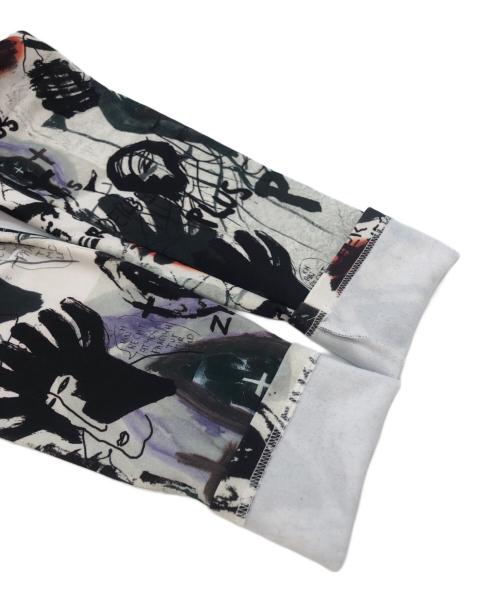 COMME des GARCONS HOMME（コムデギャルソン オム）COMME des GARCONS HOMME (コムデギャルソン オム) 総柄レギンスパンツ ブラック×ホワイト サイズ:Mの古着・服飾アイテム