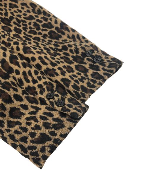 Engineered Garments（エンジニアド ガーメンツ）Engineered Garments (エンジニアドガーメンツ) レオパード柄シャツジャケット ブラウン サイズ:Sの古着・服飾アイテム