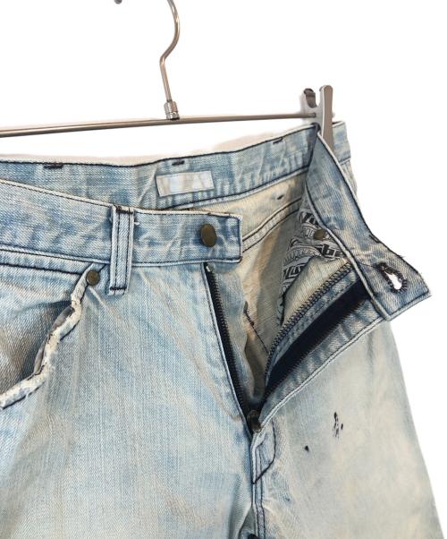 NUMBER (N)INE（ナンバーナイン）NUMBER (N)INE (ナンバーナイン) 泥加工ストレートデニムパンツ インディゴ サイズ:SIZ 3×LENGTH 30の古着・服飾アイテム