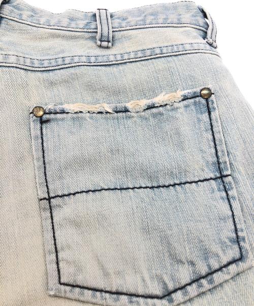 NUMBER (N)INE（ナンバーナイン）NUMBER (N)INE (ナンバーナイン) 泥加工ストレートデニムパンツ インディゴ サイズ:SIZ 3×LENGTH 30の古着・服飾アイテム