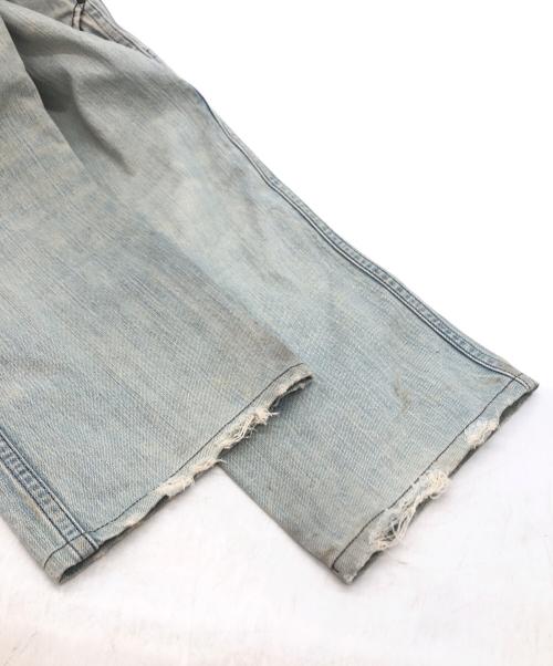 NUMBER (N)INE（ナンバーナイン）NUMBER (N)INE (ナンバーナイン) 泥加工ストレートデニムパンツ インディゴ サイズ:SIZ 3×LENGTH 30の古着・服飾アイテム