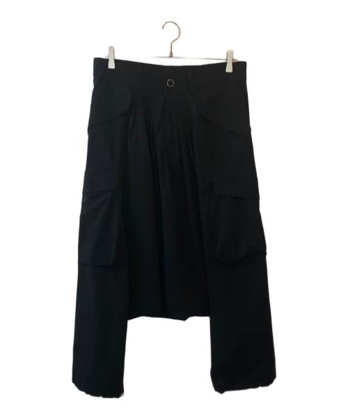 FUMITO GANRYU（フミトガンリュウ）FUMITO GANRYU (フミトガンリュウ) Mixture sarrouel tech pants ブラック サイズ:2の古着・服飾アイテム