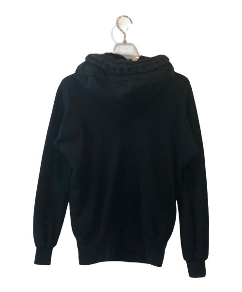 BERNHARD WILLHELM（ベルンハルト ウィルヘルム）BERNHARD WILLHELM (ベルンハルト ウィルヘルム) 縄パーカー ブラック サイズ:XSの古着・服飾アイテム