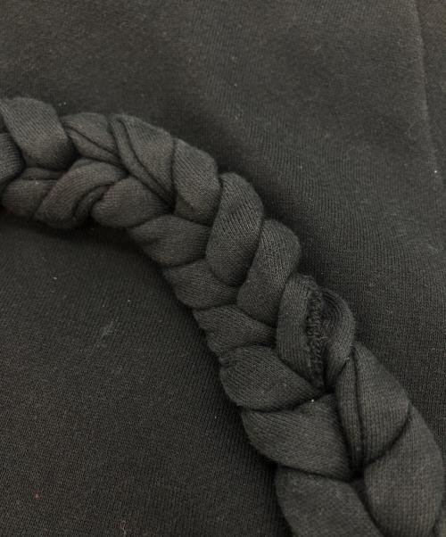 BERNHARD WILLHELM（ベルンハルト ウィルヘルム）BERNHARD WILLHELM (ベルンハルト ウィルヘルム) 縄パーカー ブラック サイズ:XSの古着・服飾アイテム