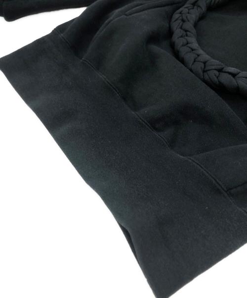 BERNHARD WILLHELM（ベルンハルト ウィルヘルム）BERNHARD WILLHELM (ベルンハルト ウィルヘルム) 縄パーカー ブラック サイズ:XSの古着・服飾アイテム