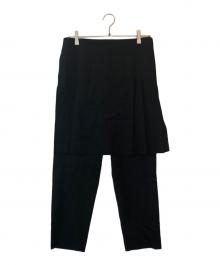 COMME des GARCONS COMME des GARCONS（コムデギャルソン コムデギャルソン）の古着「ラップレイヤードパンツ」｜ブラック