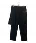 COMME des GARCONS COMME des GARCONS (コムデギャルソン コムデギャルソン) ラップレイヤードパンツ ブラック サイズ:S：16000円