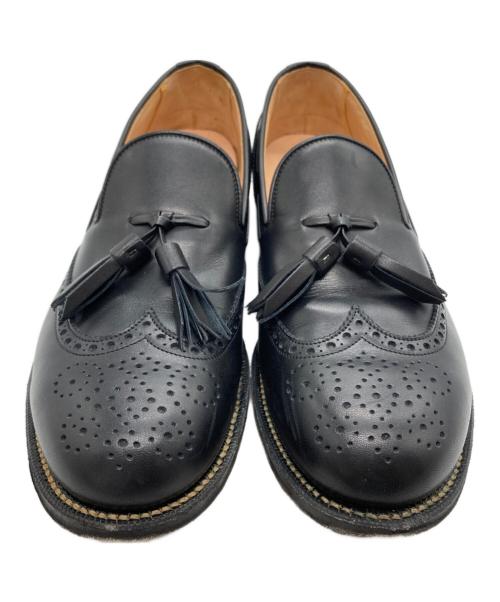 foot the coacher（フットザコーチャー）foot the coacher (フットザコーチャー) ウイングチップタッセルローファー ブラック サイズ:SIZE 8の古着・服飾アイテム