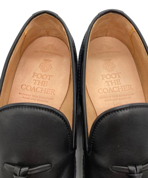 foot the coacher（フットザコーチャー）foot the coacher (フットザコーチャー) ウイングチップタッセルローファー ブラック サイズ:SIZE 8の古着・服飾アイテム