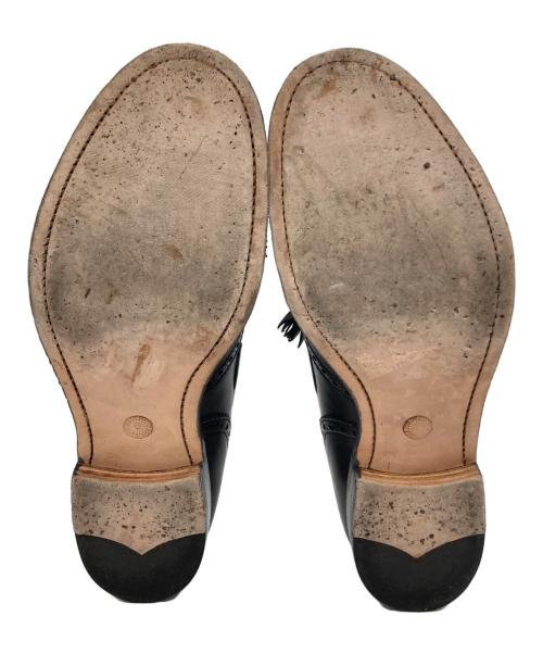 foot the coacher（フットザコーチャー）foot the coacher (フットザコーチャー) ウイングチップタッセルローファー ブラック サイズ:SIZE 8の古着・服飾アイテム