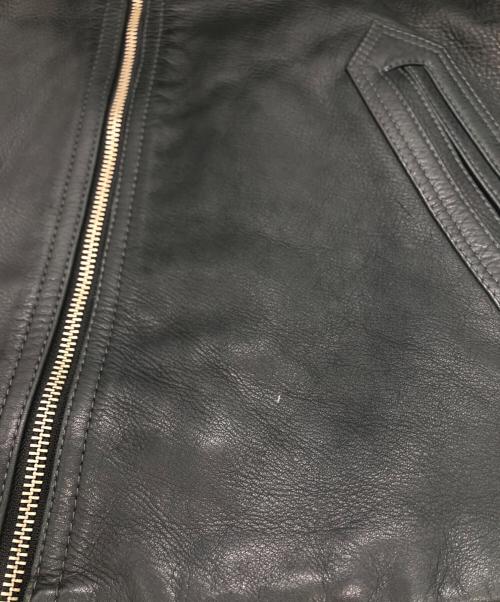 RATS（ラッツ）RATS (ラッツ) ジップアップレザーブルゾン ブラック サイズ:MEDIUMの古着・服飾アイテム