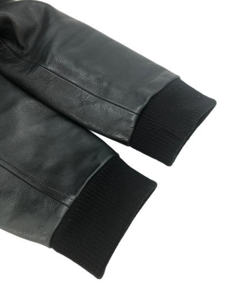 RATS（ラッツ）RATS (ラッツ) ジップアップレザーブルゾン ブラック サイズ:MEDIUMの古着・服飾アイテム