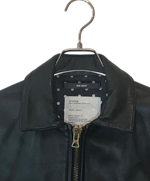 WTAPS（ダブルタップス）WTAPS (ダブルタップス) SPIDEY JACKET LEATHER ブラック サイズ:下記参照の古着・服飾アイテム