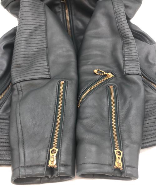 WTAPS（ダブルタップス）WTAPS (ダブルタップス) SPIDEY JACKET LEATHER ブラック サイズ:下記参照の古着・服飾アイテム