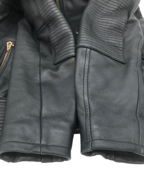 WTAPS（ダブルタップス）WTAPS (ダブルタップス) SPIDEY JACKET LEATHER ブラック サイズ:下記参照の古着・服飾アイテム