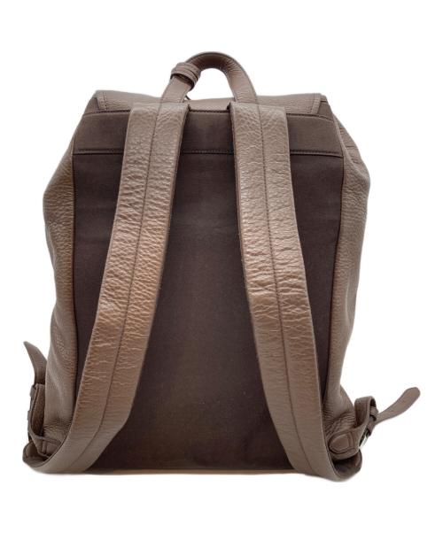 PELLE MORBIDA（ペッレモルビダ）PELLE MORBIDA (ペッレモルビダ) レザーフラップバックパック ブラウンの古着・服飾アイテム